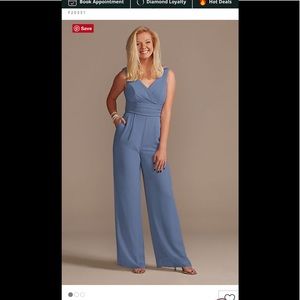 David’s bridal bridesmaid jumpsuit
